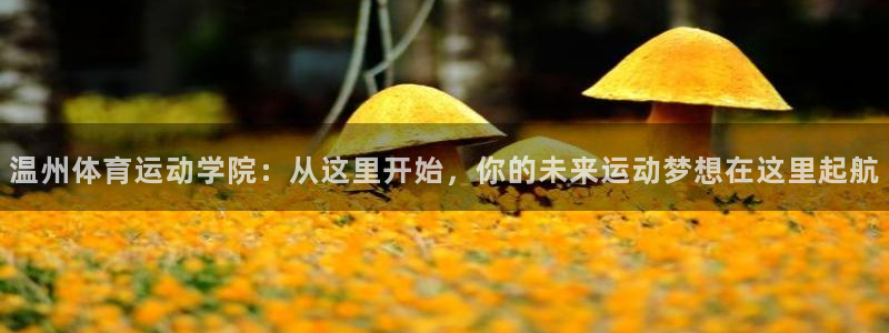 杏鑫2代理注册：温州体育运动学院：从这里开始，你的未来运动梦想在这里起航