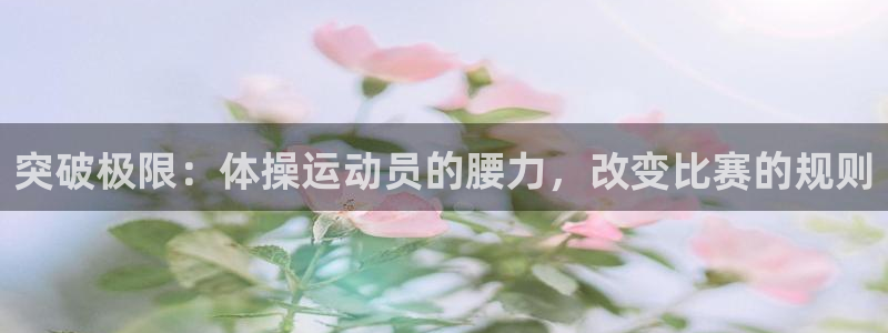 杏鑫体育平台注册：突破极限：体操运动员的腰力，改变比赛的规则